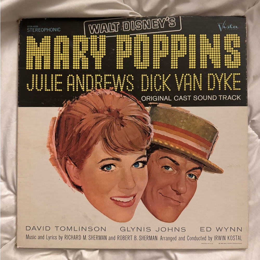 Walt Disney's Mary Poppins Original Cast Soundtrack LP